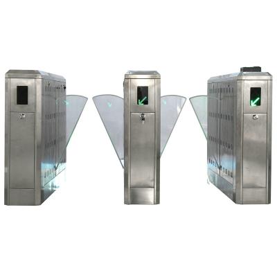 China 110V/220V Stainless Steel Flap barrier Gate with Anti-tailing Function For Metro Stations for sale