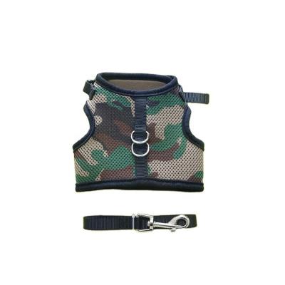 China 2020 hot sale custom wholesale china camouflage cat dog soft adjustable harness for sale