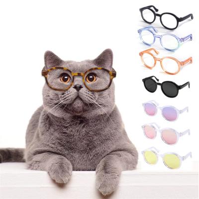 China Wholesale Creative New Stocked Cat Eyeglasses Frame Sunglasses Mini Glasses Accessories Funny Dog Leopard for sale