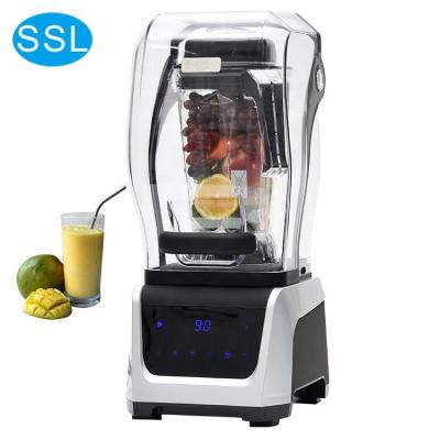 China Multifunctional Commercial Juice Ice Blender with Soundproof Cover for sale