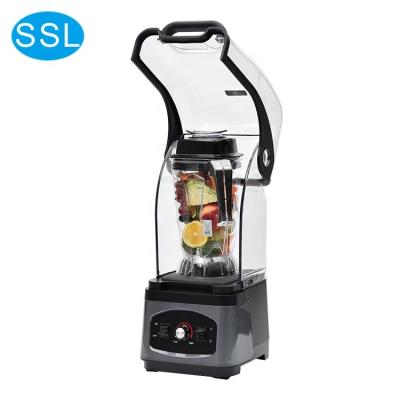 China New Style Cover Blender Multifunctional Commercial Soundproof Food Crushed Ice Blender Restaurant Hotel Smoothie Blender for sale