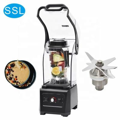 China Hotel 1680w Motor Blender Large Fruit Juicer Multifunctional Smoothie Blender Pure Copper Commercial With Healthy Cover for sale