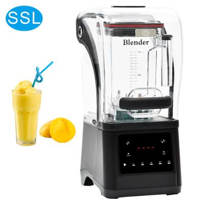 China Multifunctional Food Processor 1500w Commercial Blender With Sound Cover for sale