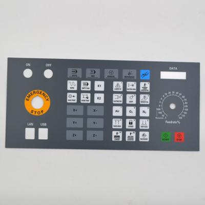 Cina Macchina grafica di CNC di Front Panel Overlay dell'ANIMALE DOMESTICO della sovrapposizione della membrana impermeabile in vendita