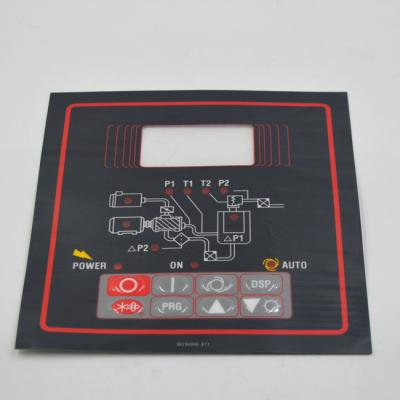 China Frontplatten-Bedienfeld-Grafik bedeckt 0.125mm PVC-Membranschalter-Tastatur zu verkaufen