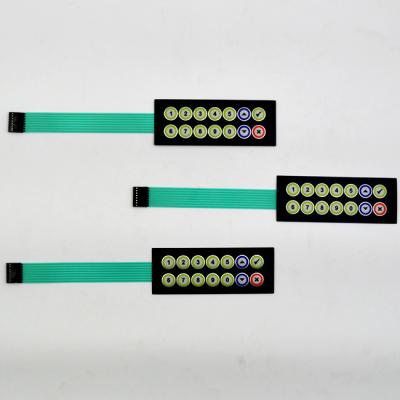 Cina Il grafico dei commutatori di membrana di CNC ricopre il pannello di controllo di goffratura della membrana del bottone del film sottile in vendita