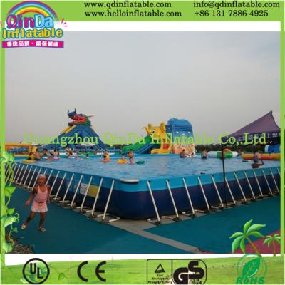 China Outdoor Intex Metal Frame Playground Swimming Above Ground Pool for sale