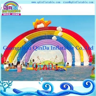 China GZ QinDa Inflatable Giant Water Slide for Amusement Park Aqua Park Water Slide for Sale for sale