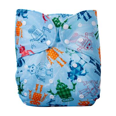 China Printed Soft Breathable Bamboo Cloth Baby Diaper for sale