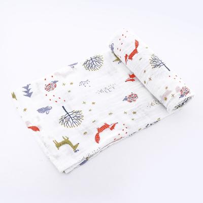 China i@home Wearable In Running Soft Cartoon Printing Kids Woven Muslims Reception Wrap Blanket For Baby for sale