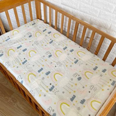 China I@home Muslin Crib Sheet Sustainable Cotton Fitted Baby for sale