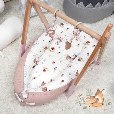 China Newbron Sustainable Portable Lounge I@Home Baby Sleep Bed Canvas Nest for sale