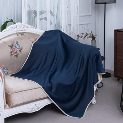 China New Portable Washable Navy Blue Color Machine i@home Thin Cooling Blanket For Summer for sale