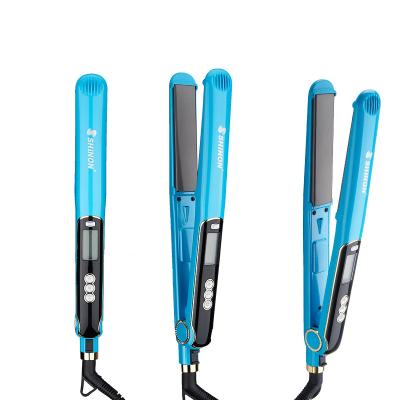 China Adjustable Heat Settings New Curling and straightening hair straightener MCH Fast Heating Inside Curling iron Salon hair straightener for sale