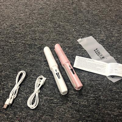 China Multifunction Hair Straightener Curler Professional electric hair curler straight clip Flat hair straightener USB portable splint for sale