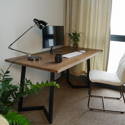 China Black Walnut Office Desk Rustic Style Veneered Desk 24x42x1inch for sale