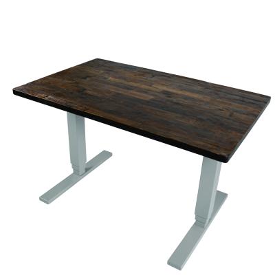 China Adjustable (Height) Veneered Rustic Old Elm Style Dining Table Top Slab 30x48inch for sale