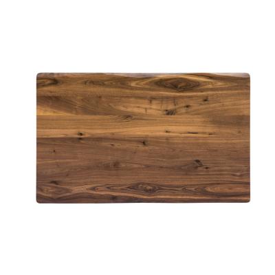 China Rustic Living Edge Style Desk Solid Traditional Black Walnut Top30x48x0.8inch for sale