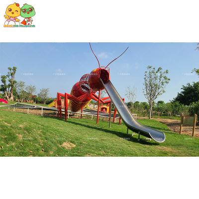 China 3-15 Years Old Stainless Steel Ant Shaped Children's Slide Park Scenic Area Kids Equipment Outdoor Playground for sale