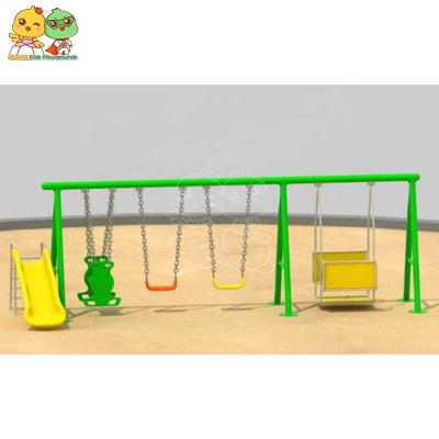 China 3-15 Years Old Kids Swing Chair Case Outdoor Playground Galvanized Tube Swing Chair for sale