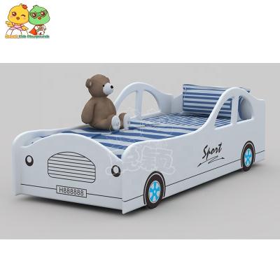 China Modern Car Style Kids Bed White Children's Bed School Furniture for sale