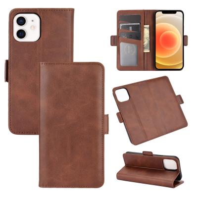 China Mobile Cover Case Made Of High Quality PU Leather For iPhone 12 Mobile Back Cover Flip Case Pouch Cover For i Phone 12 Magnetic Phone Cover PU Leather Case wallet leather for sale