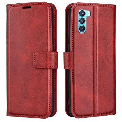 China Shockproof Premium PU Leather Magnetic Flip Case Cover With Card Holder And Kickstand For OPPO K9 Pro Phone Case for sale