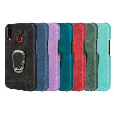 China Shockproof Shockproof Phone Case Back Cover For Samsung Galaxy a20S Max 360 Degree Rotating Finger Ring Kickstand for sale