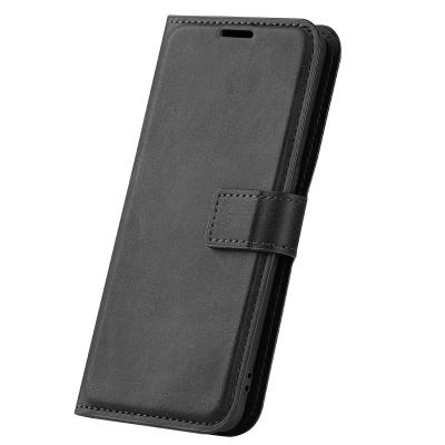 China Shockproof Premium PU Leather Magnetic Flip Case Cover with Card Holder and Kickstand for Samsung Galaxy A12 Phone Case for sale