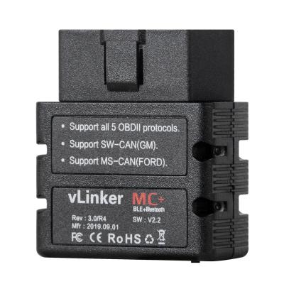 China Compatible with 95%+ World Car Models Vgate vLinker MC+ ELM327 OBDII OBD2 Scanner WIFI for FORScan BT-Compatible for IOS ELM327 V1.5 Engine Scanner Code Reader for sale