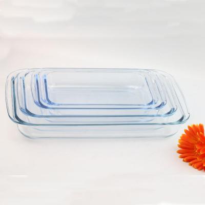 China Stocked High Borosilicate 1600ml Round Shape Glass Baking Bowl Heat Resistant Glass Bakeware for sale