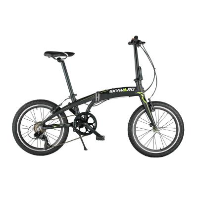 China Aluminum alloy 20 inch adjustable seat height small portable lightweight folding bicycle for sale