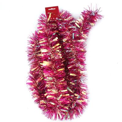 China HOT SALE PET TINSEL GARLAND CHRISTMAS TREE Trendy PARTY DECORATION for sale