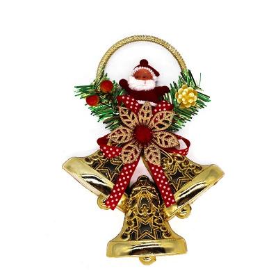 China Christamas Christmas Tree Decoration Plastic Bell Shaped Pendants For Trees And Doors Hanging Ornaments for sale