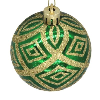 China Chritmas Party HAND PAINTED PLASTIC PARTY EVENT SUBLIMATION CHRISTMAS BALL ORNAMENTS for sale