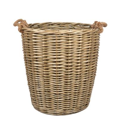 China New rattan basket large laundry basket modern style woven seegrass basket for sale