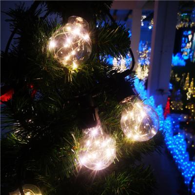 China XY-DL-56 10L Custom Outdoor Commercial Edison Bulb String Light Bulb Decorative 3.6M Led Outdoor Christmas Lights for sale