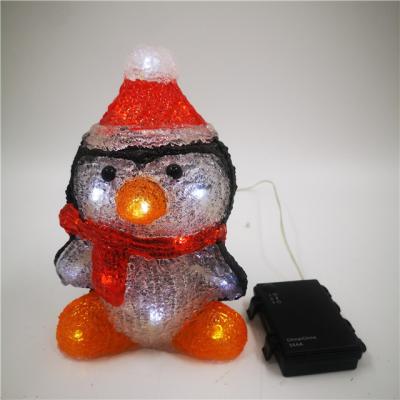 China H21cm 20L Holiday Decorative Acrylic Penguin Light Cute Animal Pattern Acrylic Light for sale