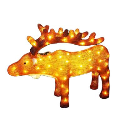 China Sika 104L acrylic hot led standing deer (detachable horn) for sale