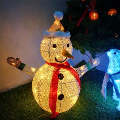 China Outdoor light frame+grid cloth+LED iron frame+grid cloth+LED light H63cm 80L iron frame+grid cloth+LED light Christmas decoration holiday light holiday metal iron frame for sale