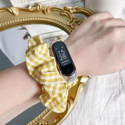 China Elastic Fabric Scrunchy Band for xiaomi, Wrist Replacement Strap Scrunchie Watch Band for xiaomi 6/5/4/3 for sale