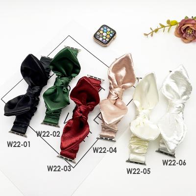 China With Rabbit Year Design Rabbit Ear Design Scrunchie Elastic Bands For Apple Watch Series Se 7 6 5 4 3 2 1 Strap For iwatch 38mm 42mm 40mm 44mm for sale