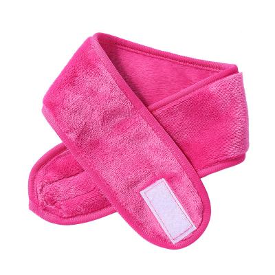 China Other Custom Beauty Face Double Sided Wash And Makeup Removing Hair Band Solid Color Elastic Sports Yoga Sweat Absorbing Headbands for sale