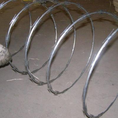 China Hot Selling 500M Anti-rust Protective Construction Razor Wire Fence for sale