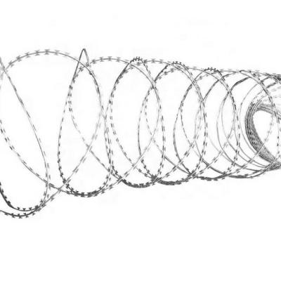 China Protective Construction Anti Climb Spike Wall BTO 22 BTO 30 Concertina Razor Wire For Fence for sale