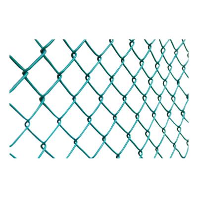 China Low Price Easily Assembled PVC Coated Chain Link Fence Galvanized Diamond Wire Mesh for sale