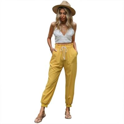 China Pure color sport ladies anti-pilling joggers loose pants women's plus size pants pants for sale