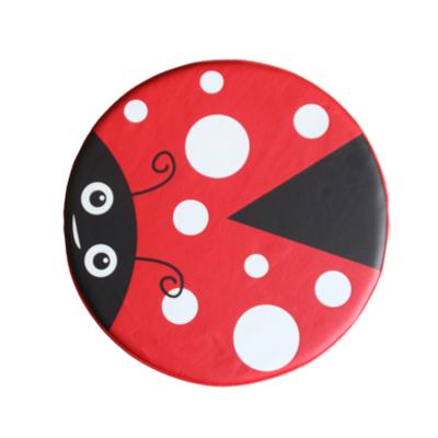 China Sustainable Hot Selling Cute Ladybug Kids Floor Cushion Round Baby Cushions For Kids for sale