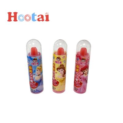 China Cute Natural Halal Mini Fruity Light Lipstick Shape 3.5g Hard Lipstick Lollipop Candy for sale