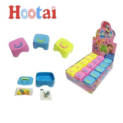 China Normal halal food box packaged cartoon candy press candy press toy chair toy soft candy with tattoo for sale